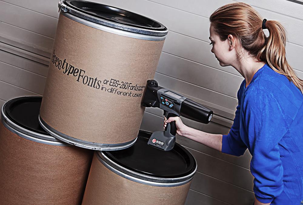 Jet encre portatif carton industrie