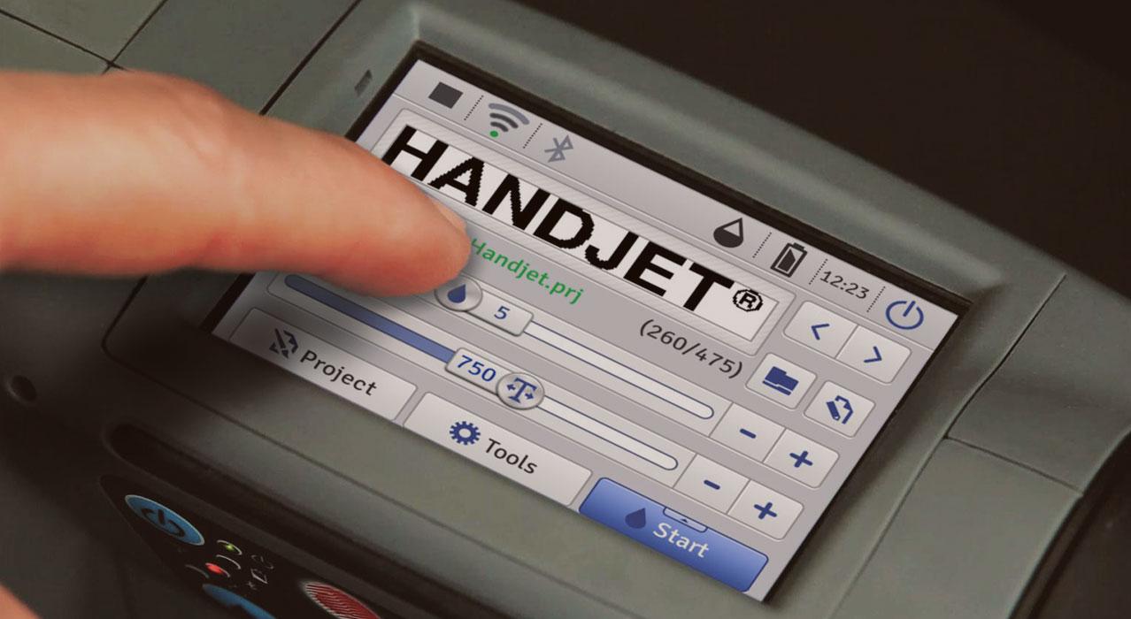 interface imprimante portative jet encre