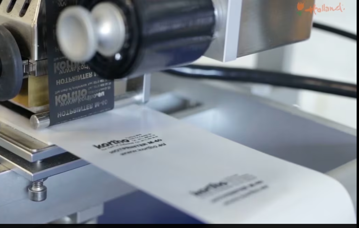 High-performance thermal transfer printer (TTO) for flexible packaging